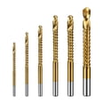 thumbnail image 1 of Paquete de 6 broca Bit Perforación de madera de carpintero de acero de alta velocidad Crafting Metal Agujero de plástico Grooking Reemplazo Accesorios Eigraketly HA011445-00, 1 of 6