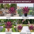thumbnail image 5 of Artificial Tropical Plant UV Resistant Large Faux Plants Outdoor Fake Boston Ferns Potted Plants Realistic Agave Plastic Hostas Greenery Patio Outside Shrubs Flower Grass Front Porch Decor(4PC), 5 of 9