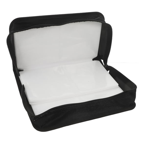 CD Case 128 Capacity DVD Storage Case Rectangle CD Holder Storage Case Car CD Pouch