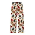 thumbnail image 4 of DHFJKG Women's Christmas Pajama Pants Loose Fit Xmas Printed Elastic Waist Nightwear Pyjamas Sleepwear Bottoms For Lounging Comfort Trousers, 4 of 4