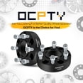 thumbnail image 4 of OCPTY Entretoises de Roue 6x135 1.5 Pouces 6 Crampons avec Diamètre de Filetage 14x2.0 87mm Alésage de Moyeu Compatible 2004-2014 pour F-150 2003-2016 pour Navigator 2 Pcs, 4 of 4