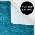 thumbnail image 4 of mDesign Non-Slip Microfiber Polyester Rug, 60" x 21", Heathered Deep Teal Blue, 4 of 7