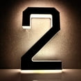 thumbnail image 1 of EGNMCR Solar-powered Digital Doorplate Waterproof LED Address Number Sign Plastic, 1 of 7