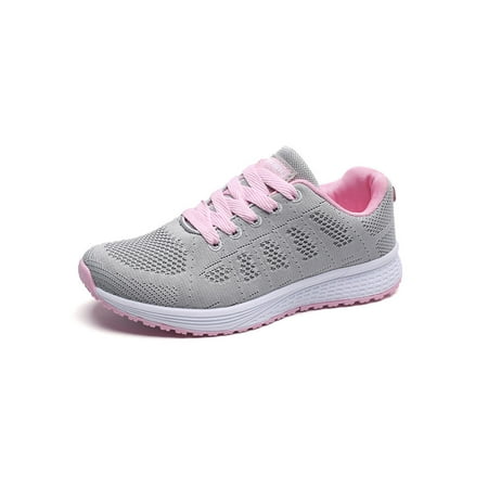 

Eloshman White Sneakers for Women Wide Width Lasies Lightweight Comfortable Fashion Running Walking Shoes Men Gray US 8（Women）/7.5(Men）
