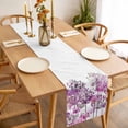 thumbnail image 3 of Table Runner 90 Inches Long for Kitchen Dining, Spring Floral Dresser Scarf Farmhouse, Dining Table Decorations for Wedding/Parties, Pink Onion Dandelion Flowers Botanical 13 x 90 In, 3 of 8