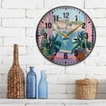thumbnail image 3 of Yayeee Wall Clock Battery Operated 9.5" Silent Quartz Non-Ticking for Living Room Decor, Sea Boat, 3 of 8