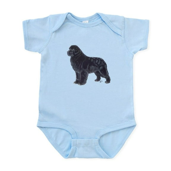 CafePress - Newfoundland Black Infant Bodysuit - Baby Light Bodysuit, Size Newborn - 24 Months