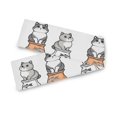thumbnail image 7 of Yayeee Table Runner 70 inches Long Home Kitchen Dinning Party Decoration, Gray Cute Chubby Cat, 7 of 7