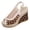 Coffee, variant on Summer Sandals for Women Polka Dot Wedge Sandals,Espadrille Platform Slingback Shoes