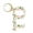 Pastel Flowers, variant on Katydid Collection Printed Designs Hands Free Keychain, Pink Leopard