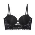 thumbnail image 1 of Harpily 2025 Bra Women's Clearance Lace Solid Color U Shaped Large Backless Soft Underwire Bra, 1 of 5