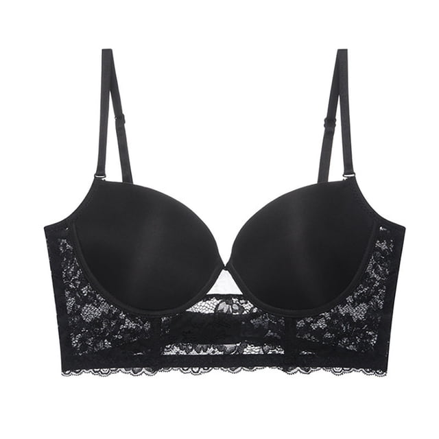 Clearance Sale 2025 Bra Women's Clearance Lace Solid Color U Shaped Large Backless Soft Underwire Bra