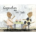 thumbnail image 2 of Ogren, Sarah 18x15 Black Ornate Wood Framed with Double Matting Museum Art Print Titled - Cupcakes and Girl Talk, 2 of 4