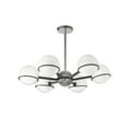 thumbnail image 3 of SOF-286C-MB-PC Dainolite Sofia - 6 Light Chandelier In Modern Style-6.25 Inches Tall and 28 Inches Wide-Matte Black/Polished Chrome Finish, 3 of 3