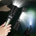 thumbnail image 3 of Zoomable Flashlight with Hook Type-C Charging Digital Display Multi-function Outdoor Light Telescopic LED Lamp, 3 of 5