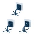 thumbnail image 3 of Bewildely Ganchos de pared de 4 garras Soporte de almacenamiento Giratorio de 360 ° sin perforaciones Accesorio de suspensión giratorio Type1 NO1, 3 of 6