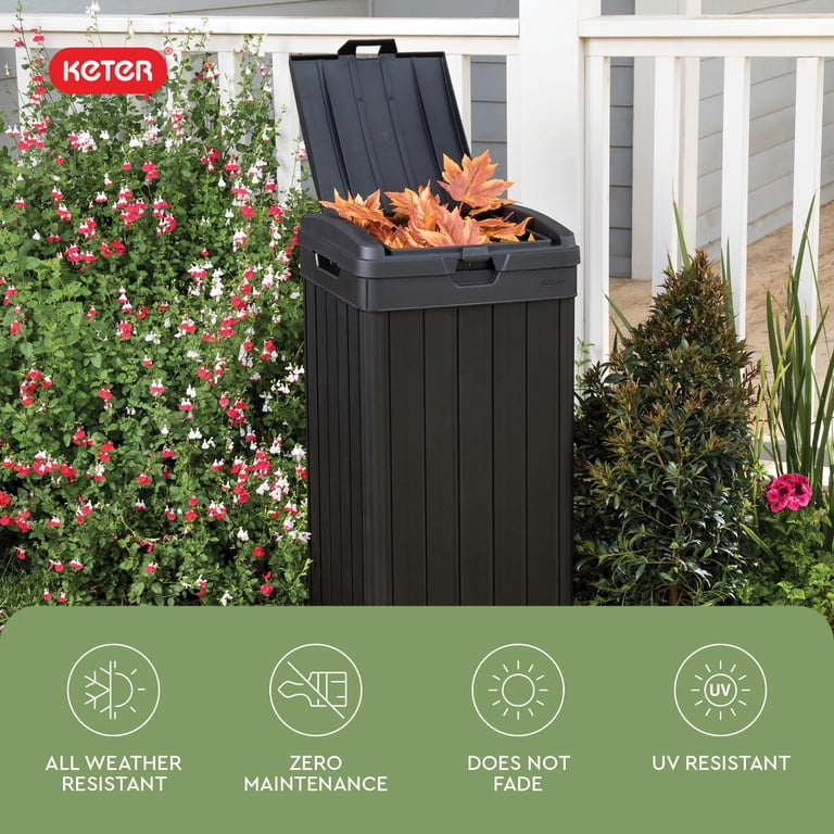 【専用】L'Appartement ◆ WIDE T-SH ブラック USED 32 Qt. / 8 Gallon Black Rectangular Step-On Trash Can