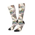 thumbnail image 2 of Fotbe Flying Butterflies-1 print Women's Men's Novelty Crew Socks Cotton Socks Knee High Socks for Walking,Running,Nurses,Pregnancy, 2 of 9