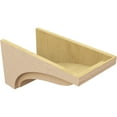 thumbnail image 5 of 12"W x 24"D x 12"H Wide Helena Rough Cedar Woodgrain TimberThane Corbel, Primed Tan, 5 of 6