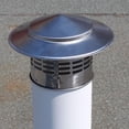 thumbnail image 3 of Woeilo Cache-Fenêtre de Cheminée 4 6 8 Po Chapeau de Cheminée Rond Cône Capuchon de Cheminée, Couverture de Cheminée en Acier Inoxydable avec Écran (Taille : 160mm/6 1/3 Pouces) 160mm/6 1/3 Pouces, 3 of 4