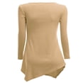 thumbnail image 3 of CHOK Tunique Longue à Manches Longues Col en V pour Femmes Robe T-Shirt, 3 of 3