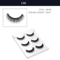 thumbnail image 2 of 3 Pairs Fiber Eyelash Handmade Winged Eyelashes Makeup Natural Long Thick False Eyelashes, 2 of 5