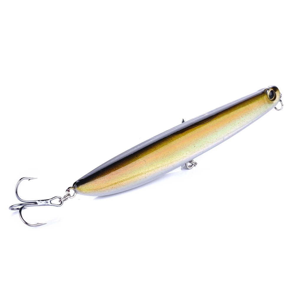 HENGJIA 6PCS Fishing Lures for Bass, Fishing Saltwater Popper Lures Large Topwater Fishing Lures Pencil Lures Sinking Hard Bait Pencil Popper Lure Surf Fishing Lures Pencil Lure, 4.72in/0.63oz