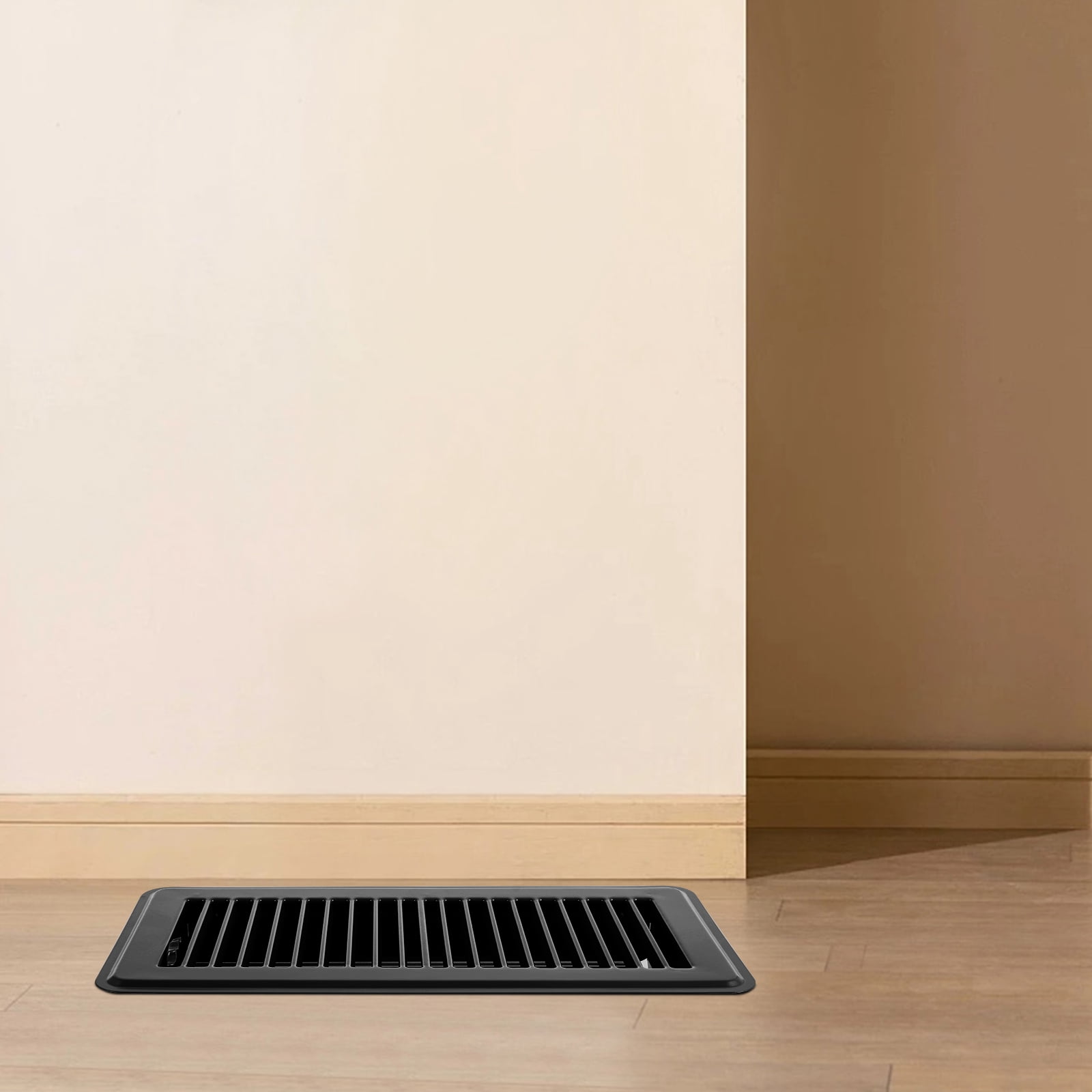 Ikoopy 2Pcs Floor Vent Covers 10inch Heavy Duty Floor Register Aluminium Alloy Heat Vent Covers Rust Proof Floor Grates Adjustable Floor Vent Grille for Floor Ceiling Wall Home
