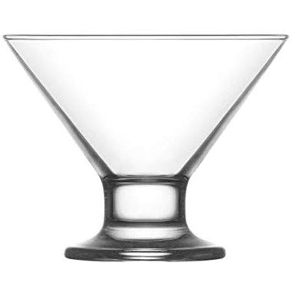 LAV Clear Glass Footed Ice Cream Dessert Bowls 7 Ounce Dessert Cups ? For Ices, Pudding, Fruit