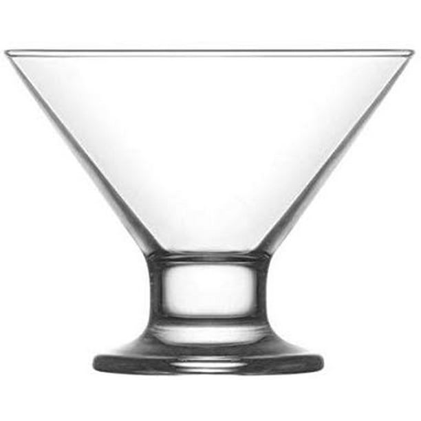 Vikko Clear Glass Footed Ice Cream Dessert Bowls For Ices, Pudding