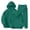 Blackish Green, variant on EnJoCho Girls Boys Full Zip Hooded Sweatshirt Jogger Sweatpants 2 Piece 𝖳racksuit 𝖠thletic Sweatsuit Set Sportswear Casual Gym Training Running Outfit