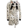 thumbnail image 2 of MJC Womens Plush Dalmatian Hooded Romper Onesie Pajama (Medium), 2 of 2