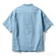 thumbnail image 4 of Camisas de Verano Casuales de los Hombres Lino Cuello de Manga Corta para la Playa Holiday Street Wear, 4 of 5