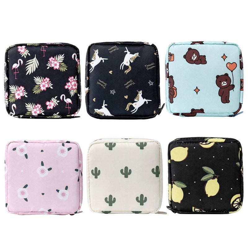 KABOER Sanitary Napkin Storage Bag,Period Kit Bag for School,Portable
