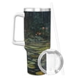 thumbnail image 2 of Sikiie Peaceful Deer Lily Pond Insulated Stainless Water Bottle Lid Travel Mug Cup Insulated Tumblers Cup 40oz Ice Bully With Handle, 2 of 8