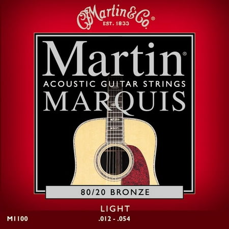 Martin Marquis 80/20 Bronze Light Gauge Acoustic (Best Acoustic String Brand)