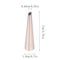 thumbnail image 2 of Cake Embosser,Straight Tube Puff Filling And Squeezing Into The Decorative Nozzle 304 Stainless Baking Diy Tool For Filling Cupcakes Pastries And More, 2 of 2