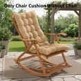 thumbnail image 2 of A Long-Sized Plush Rocking Chair Cushion (Chair Not Included) - Luxurious Patio And Home Lounge Chair Pad - Thick, Soft, And Worry-Free Bliss for a Little Nap, Suitable for Office, Balcony, 2 of 8