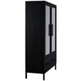thumbnail image 4 of Adjustable Glass Shelves & Durable Construction - 60'' Black Storage Cabinet for Study, 4 of 7