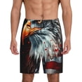 thumbnail image 1 of Fotbe USA Bald Eagle Pantalones Cortos de Pijama para Hombre, Ropa de Dormir, Pantalones de Pijama Cortos para Hombre-XX-Large, 1 of 6