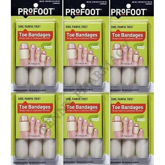 ProFoot Toe Bandages One Size 3 Each - ( 6 Pack )
