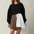thumbnail image 2 of Robe à Manches Longues, Robe Longue pour Femmes Été, Mode Féminine Imprimée Manches Longues Col Rond Mi-Mollet, Robe Manches 3/4 pour Femmes, Robe d'Été Femmes, 2 of 6