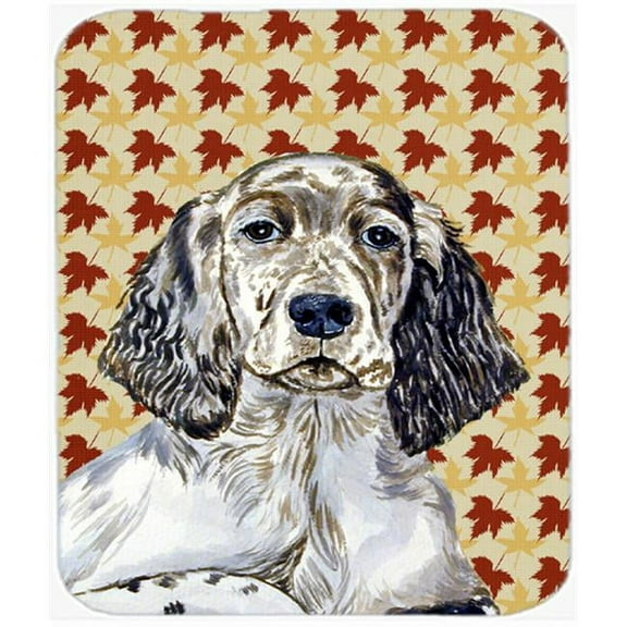 English Setter Fall Leaves Portrait Mouse Pad, Hot Pad Or Trivet