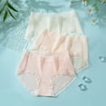 thumbnail image 5 of Women Ultra Thin Ice Silk Underwear Seamless Mid Waisted Stretchy Panties Ladies Breathable Sheer Briefs, 5 of 8