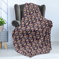 thumbnail image 4 of Palm Soft Flannel Fleece Throw Blanket, Tropical Summer Themed Pattern with Exotic Leaves Flowers and Flamingo Bird Print, Cozy Plush for Indoor and Outdoor Use, 50" x 60", Multicolor, by Ambesonne, 4 of 5