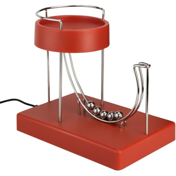 Máquina de movimiento perpetuo de arte cinético, modelo de energía cinética de equilibrio físico, juguetes de bola rodante sin parar, escultura de máquina de movimiento de arte científico, decoración