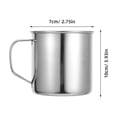 thumbnail image 2 of WRISTBIQUE Set of 4 Portable Stainless Steel Coffee Cups with Handles, Tea, Coffee & Water Drinkware, 2 of 7