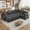 Grey, variant on 3. U-shaped 109.9" Sectional Sofa, Versatile Sofa Bed Sleeper with Ample Storage, Two Cup Holders & Charging Ports for Living Room,Brown