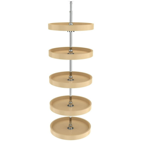 Rev-A-Shelf 6065-16-52 Classic 5 Tier 16" Full Circle Lazy Susan - Almond