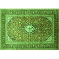 thumbnail image 1 of Ahgly Company Indoor Rectangle Medallion Green Traditional Area Rugs, 2' x 5', 1 of 1